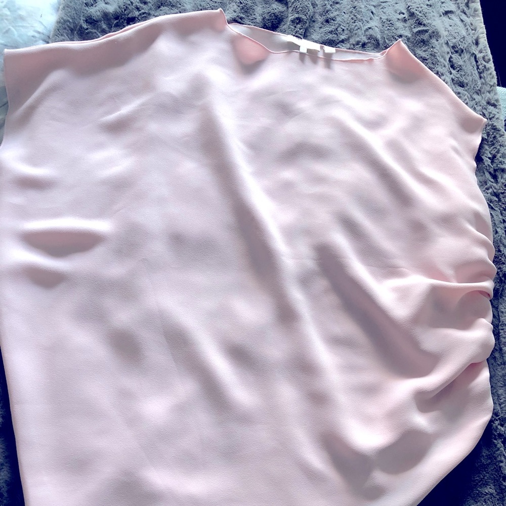 TED BAKER asymmetrical Top with rose gold zipper